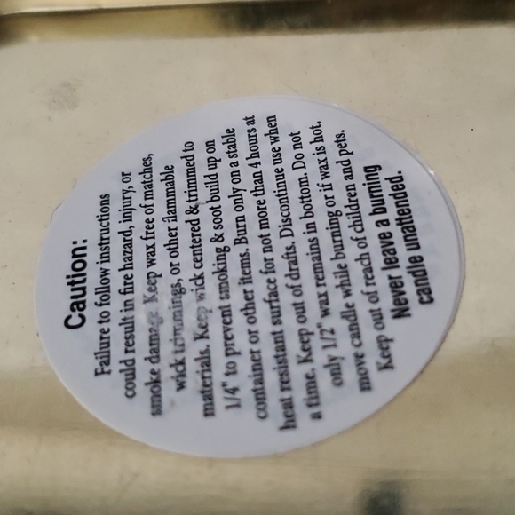 Christmas Candle Tin Currier & Ives 1991 VTG Decor Cinnamon Scent Winter - Picture 14 of 14